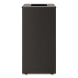 Suncast Commercial® Square Metal Decorative Can, Steel, 24 gal, Black (SUAMTCSQ240) Each