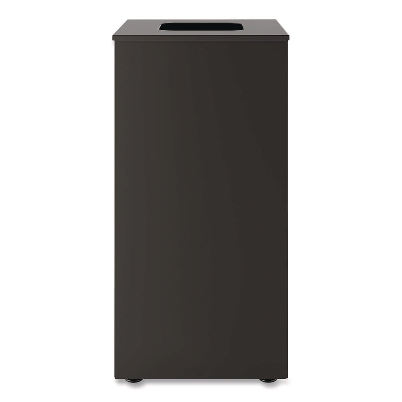 Suncast Commercial® Square Metal Decorative Can, Steel, 24 gal, Black (SUAMTCSQ240) Each