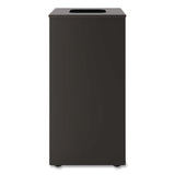 Suncast Commercial® Square Metal Decorative Can, Steel, 24 gal, Black (SUAMTCSQ240) Each