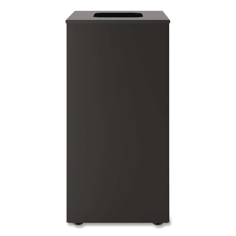 Suncast Commercial® Square Metal Decorative Can, Steel, 24 gal, Black (SUAMTCSQ240) Each