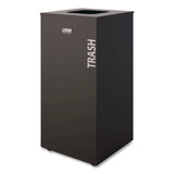 Suncast Commercial® Square Metal Decorative Can, Steel, 24 gal, Black (SUAMTCSQ240) Each