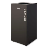 Suncast Commercial® Square Metal Decorative Can, Steel, 24 gal, Black (SUAMTCSQ240) Each