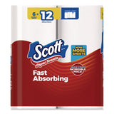Scott® Choose-a-Size Mega Kitchen Roll Paper Towels, 1-Ply, 108/Roll, 6 Rolls/Pack, 4 Packs/Carton (KCM56668) Case of 4