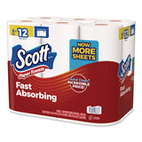 Scott® Choose-a-Size Mega Kitchen Roll Paper Towels, 1-Ply, 108/Roll, 6 Rolls/Pack, 4 Packs/Carton (KCM56668) Case of 4