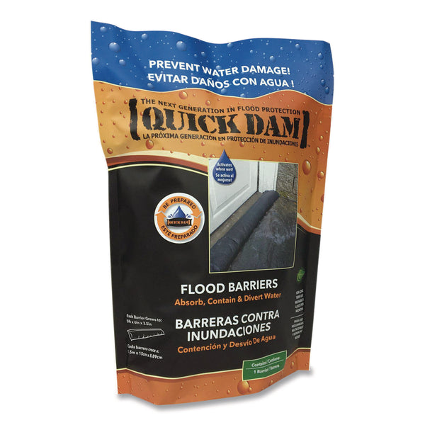 Quick Dam Flood Barriers, 6" x 5 ft x 3.5, 1 Barrier (QKDQD651) Each