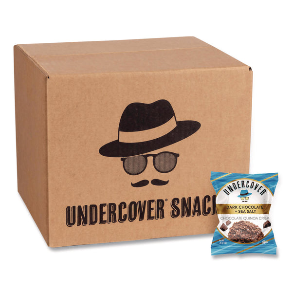 UNDERCOVER® Snacks Dark Chocolate and Sea Salt Mini Quinoa Crisps, 0.25 oz Bag, 125/Carton (GRR30700382) Case of 125