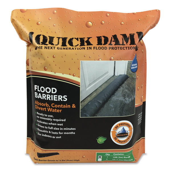 Quick Dam Flood Barriers, 6" x 10 ft x 3.5" (QKDQD6101) Each