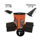 Quick Dam Outdoor Grab and Go Bucket Kit, (1) Bucket, (10) Flood Bags, (5) Flood Barriers (QKDQDGGCO) Each