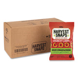 Harvest Snaps® Crunchy Loops, Sour Cream and Onion, 1.35 oz Bag, 8/Box (GRR22002516) Box of 8