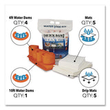 Quick Dam Leak Kit, (5) Drip Mats, (5) Mats, (4) 4 ft Water Dams, (1) 10 ft Water Dam (QKDWUKIT) 1 Kit
