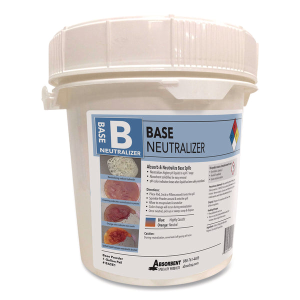 Quick Dam Base Neutralizer, 0.02 to 9.5 L per 2 lbs of Powder, 1 gal Pail (QKDBASE1) Each