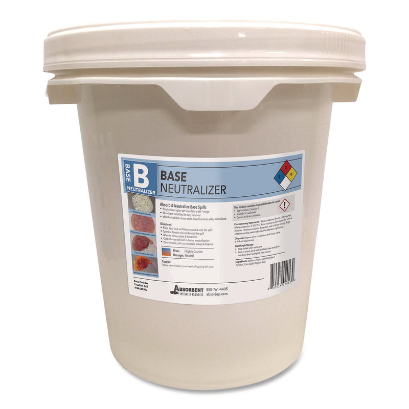 Quick Dam Base Neutralizer, 0.02 L to 4.5 L per 2 lbs of Powder, 5 gal Pail (QKDBASEPAIL) Each