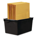 Storex Wide Book Bin, 3.82 gal, 9.2" x 14.5" x 7", Black, 6/Pack (STX71130U06C) Each