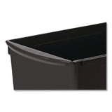 Storex Wide Book Bin, 3.82 gal, 9.2" x 14.5" x 7", Black, 6/Pack (STX71130U06C) Each