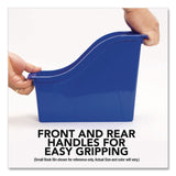 Storex Small Book Bin, 1.5 gal, 4.5" x 11.75" x 8.5", Black, 6/Pack (STX70123E06C) Each