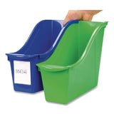 Storex Small Book Bin, 1.5 gal, 4.5" x 11.75" x 8.5", Black, 6/Pack (STX70123E06C) Each