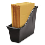 Storex Small Book Bin, 1.5 gal, 4.5" x 11.75" x 8.5", Black, 6/Pack (STX70123E06C) Each