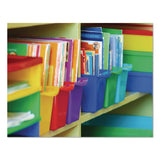 Storex Small Book Bin, 4-1/2"Wx11-3/4"Lx8-1/2"H, 6/ST, Assorted (STX70113U06C) Case of 6