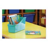 Storex Large Book Bin, 2 gal, 5.3" x 14.3" x 7", Black, 6/Pack (STX70109E06C) Each