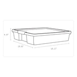 Storex Project Box, 12" x 12", Clear, 5/Pack (STX63209U05C) Each