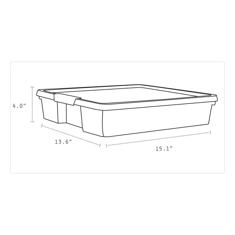 Storex Project Box, 12" x 12", Clear, 5/Pack (STX63209U05C) Each