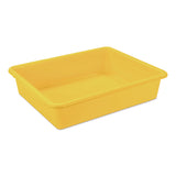 Storex Storage Tray with Lid, Flat, 1 gal, 10.65" x 10.65" x 2.96", Assorted Bright, 5/Pack (STX62534U05C) Each