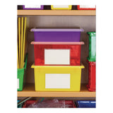 Storex Storage Tray, Deep, 2 gal, 10.65" x 10.65" x 5.2", Clear, 5/Pack (STX62532U05C) Each
