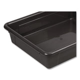 Storex Storage Tray, Flat, 102.4 oz, 10.65" x 10.65" x 2.96", Black, 5/Pack (STX62516U05C) Each