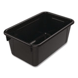 Storex Cubby Bin, Neutral Tones, 1.8 gal, 7.8" x 12.09" x 5.18", Black, 5/Pack (STX62466E05C) Each