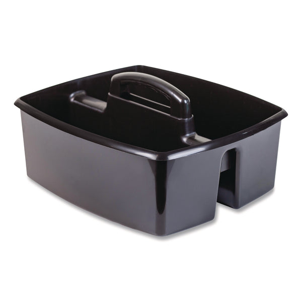 Storex Large Caddy, 13 x 11 x 6.38, Black, 6/Pack (STX00973E06C) Each