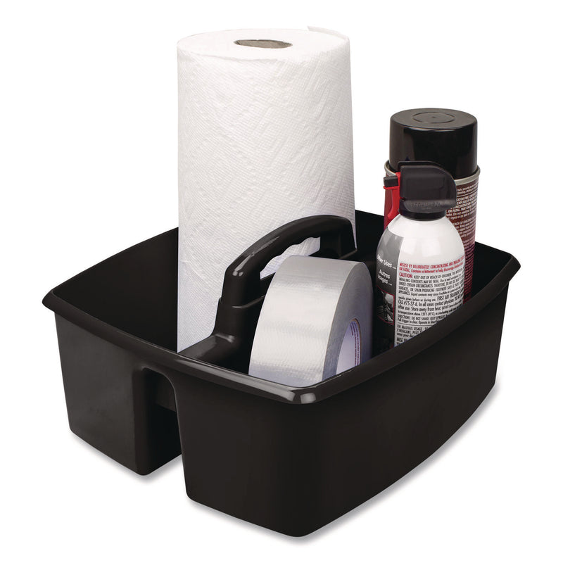 Storex Large Caddy, 13 x 11 x 6.38, Black, 6/Pack (STX00973E06C) Each