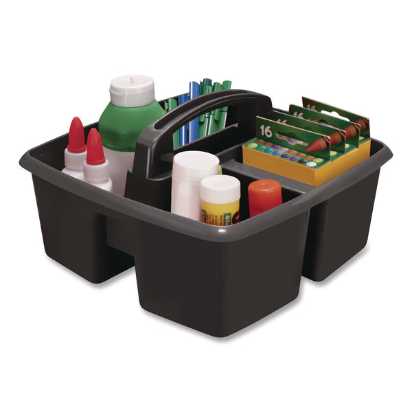 Storex Small Caddy, 9.25 x 9.25 x 12, Black, 6/Pack (STX00972E06C) Each
