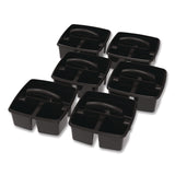 Storex Small Caddy, 9.25 x 9.25 x 12, Black, 6/Pack (STX00972E06C) Each