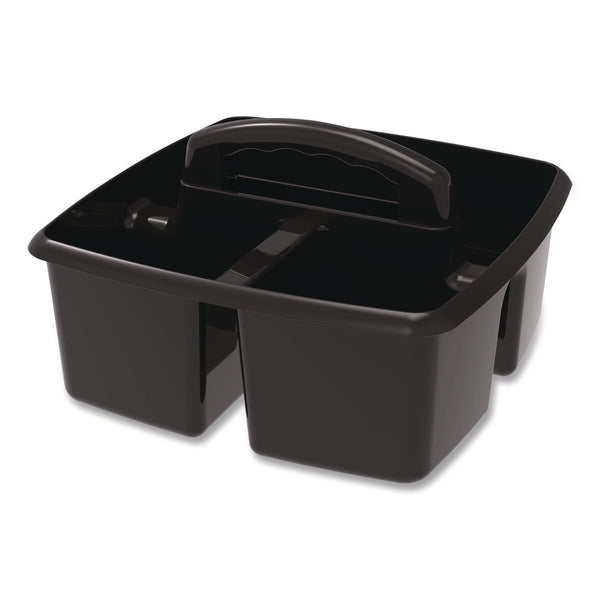 Storex Small Caddy, 9.25 x 9.25 x 12, Black, 6/Pack (STX00972E06C) Each