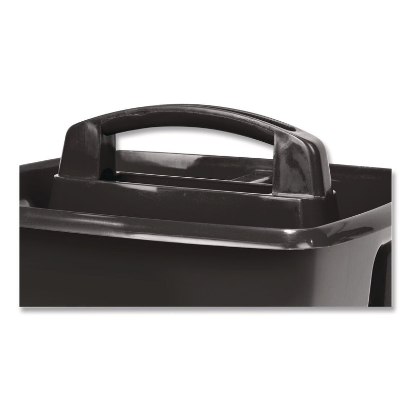 Storex Small Caddy, 9.25 x 9.25 x 12, Black, 6/Pack (STX00972E06C) Each