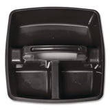 Storex Small Caddy, 9.25 x 9.25 x 12, Black, 6/Pack (STX00972E06C) Each