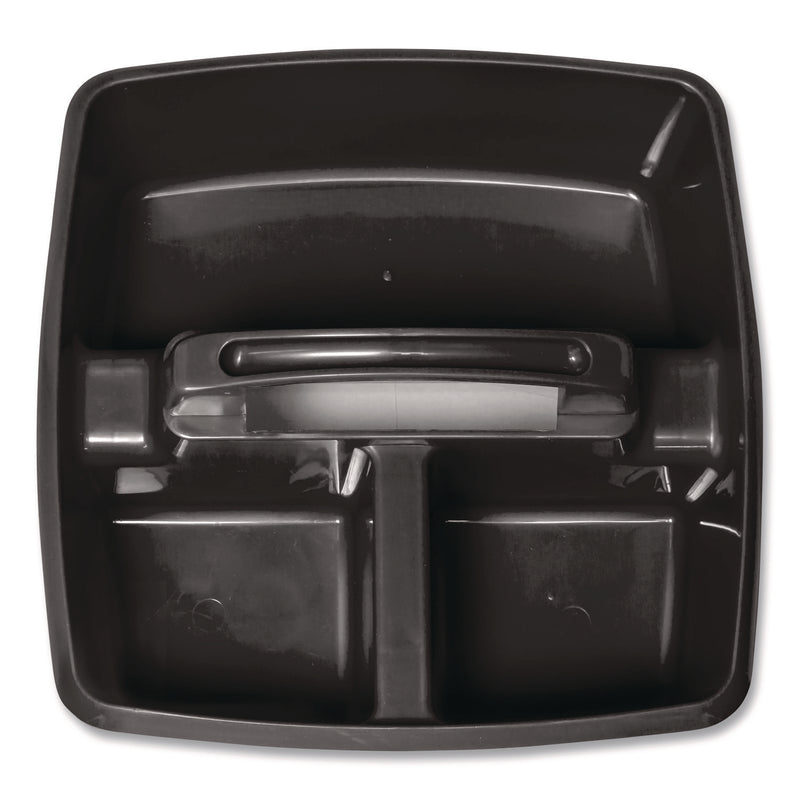 Storex Small Caddy, 9.25 x 9.25 x 12, Black, 6/Pack (STX00972E06C) Each