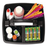 Storex Small Caddy, 9.25 x 9.25 x 12, Black, 6/Pack (STX00972E06C) Each