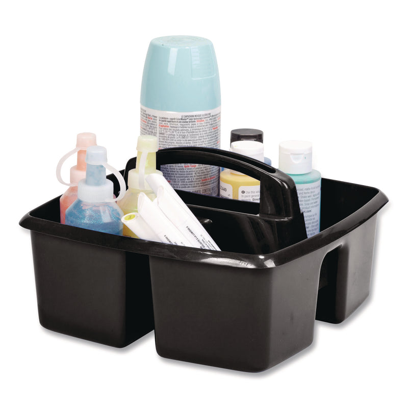 Storex Small Caddy, 9.25 x 9.25 x 12, Black, 6/Pack (STX00972E06C) Each