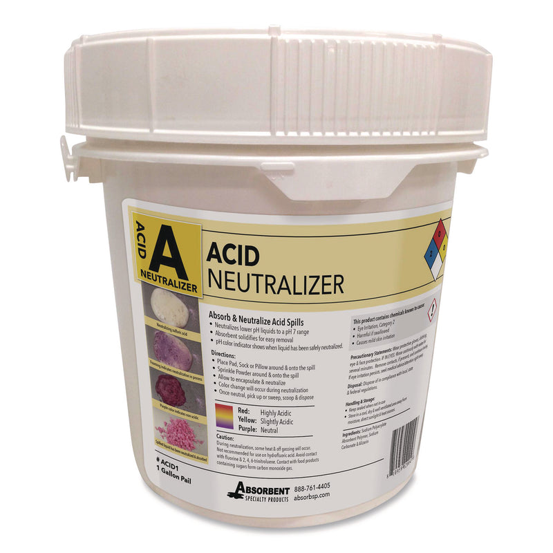 Quick Dam Acid Neutralizer, 2.42 to 12.02 L, 1 gal Bottle (QKDACID1) Each