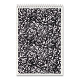 TOPS™ Fashion Steno Pad, Assorted Abstract Floral Headband Designs, Gregg Rule, (80) White 6 x 9 Sheets, 6/Pack (TOP80230) Pack of 6