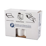 Inteplast Group High-Density Commercial Can Liners Value Pack, 60 gal, 14 microns, 38" x 58", Clear, 25 Bags/Roll, 8 Rolls/Carton (IBSVALH3860N16)