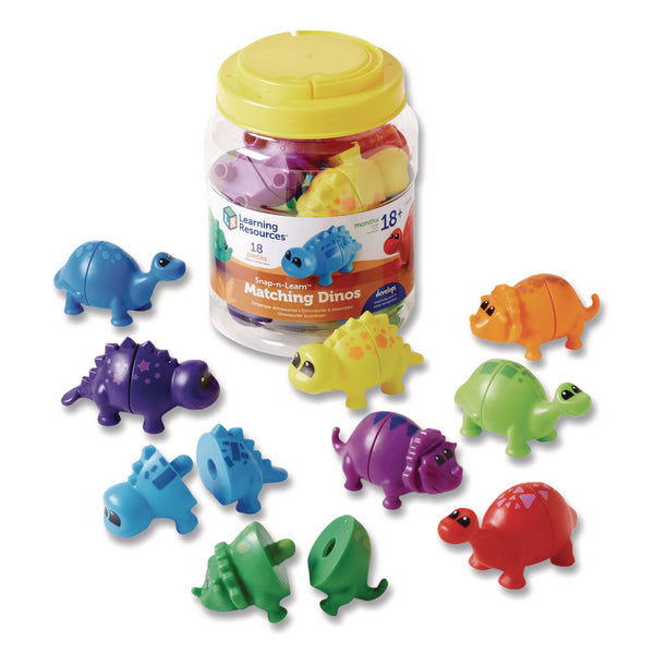 Learning Resources® Snap-n-Learn Matching Dinos, Pre-K, 18 Pieces (LRNLER6708) Each