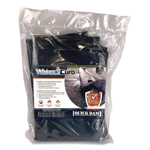 Quick Dam Water Curbs, 6.5" x 20 ft x 6.5" (QKDQDWC620) Each