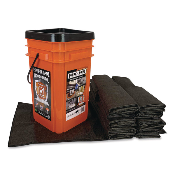 Quick Dam Outdoor Grab and Go Bucket Kit, (1) Bucket, (20) Flood Bags (QKDQDGGFB20) Each