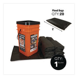 Quick Dam Outdoor Grab and Go Bucket Kit, (1) Bucket, (20) Flood Bags (QKDQDGGFB20) Each