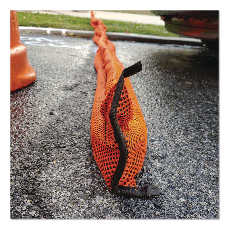 Quick Dam Outdoor Grab and Go Bucket Kit, (4) Hi-Vis 10 ft Flood Barriers (QKDQDGG104HV) Each