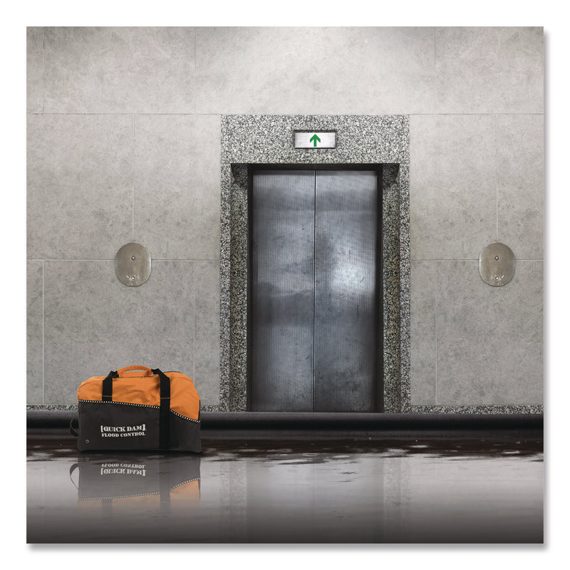 Quick Dam Flood Barrier Duffel Bag Kit, (1) Duffel, (14) 5 ft Flood Barriers (QKDQDDUFF514) Each