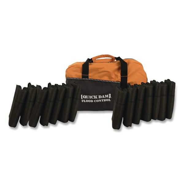 Quick Dam Flood Barrier Duffel Bag Kit, (1) Duffel, (14) 5 ft Flood Barriers (QKDQDDUFF514) Each