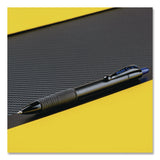 Pilot® G2 Edge Premium Gel Roller Pen, Retractable, Fine 0.7 mm, Blue Ink, Black/Blue Barrel, Dozen (PIL20833) 1 Dozen